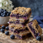 Classic Blueberry Pie Bars with Oat Crust