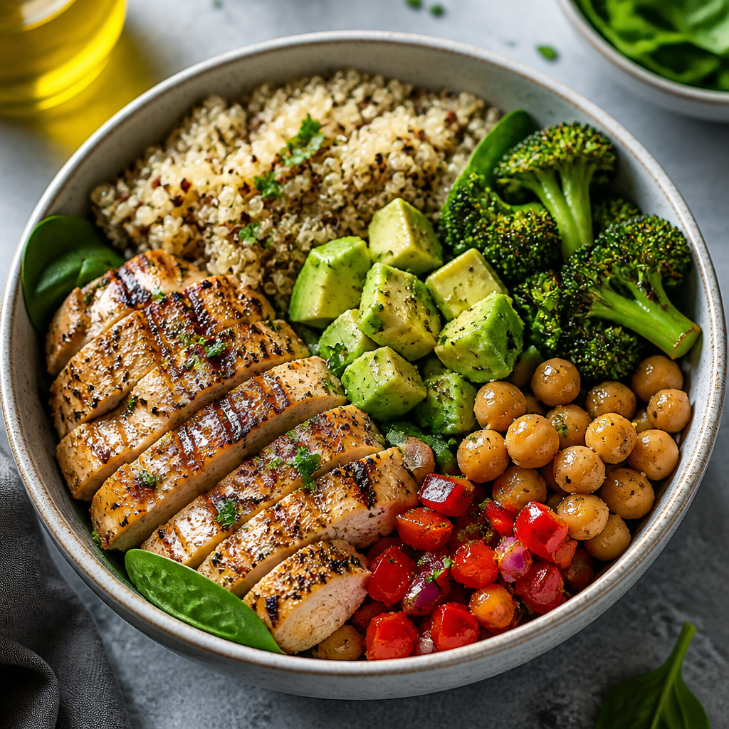 High-Protein Chicken Quinoa Power Bowl - Featured Image