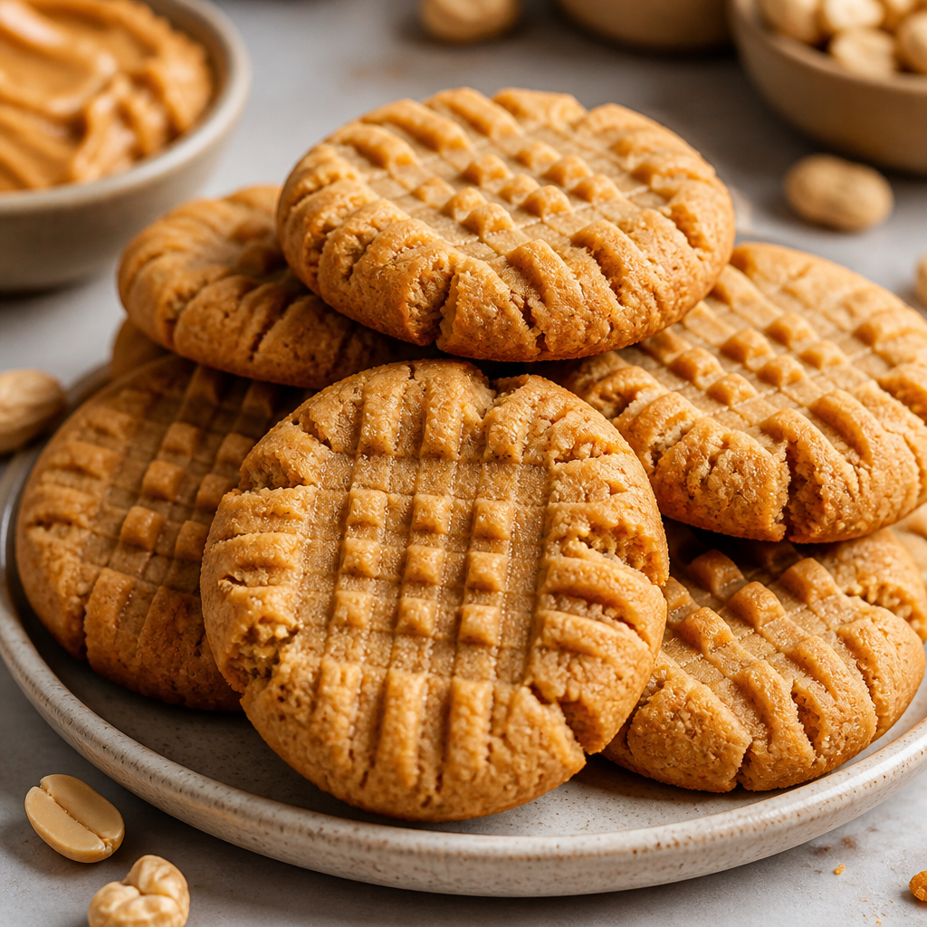 Three-Ingredient Peanut Butter Cookies Recipe