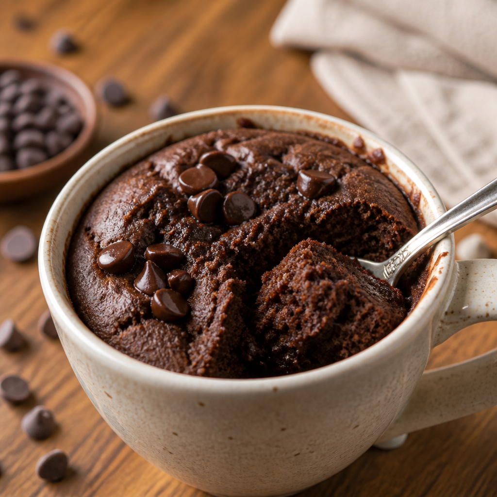 Easy TikTok Chocolate Chip Mug Cake Recipe